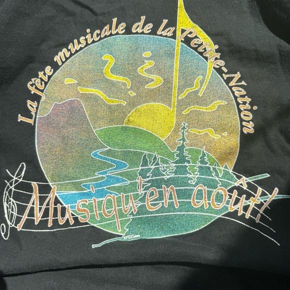 VINTAGE SHIRT SLEEVE BLACK GRAPHIC TEE - XL - Picture 8 of 9